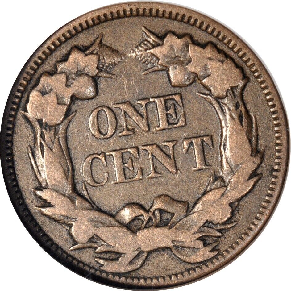 1857 Flying Eagle Cent Back
